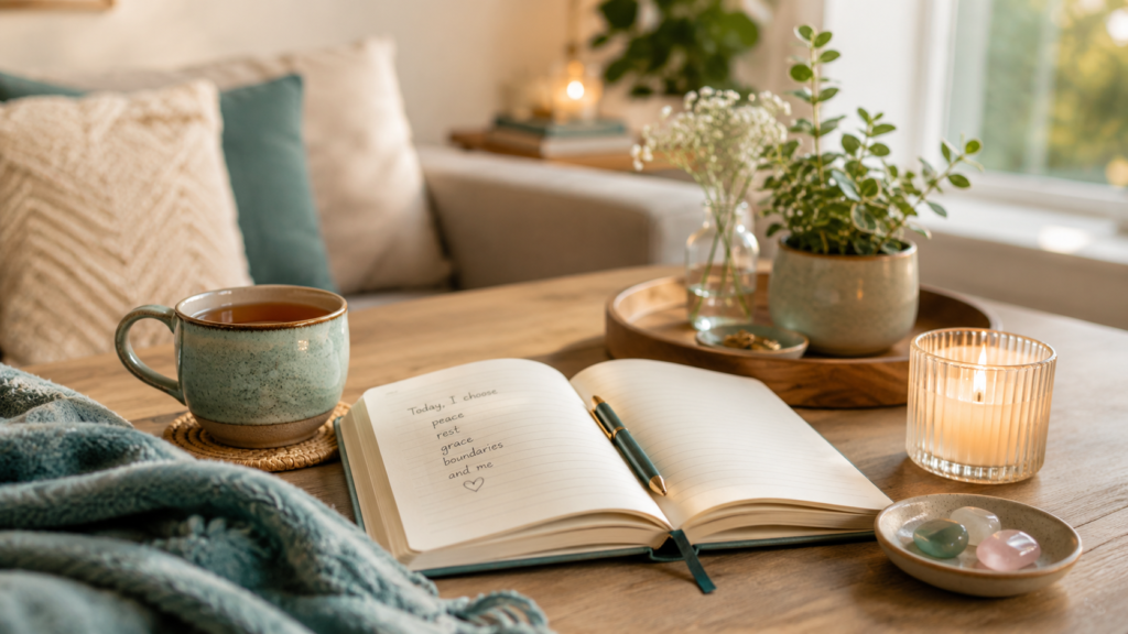 Emotional rest and protecting your peace with a calming self-care routine
